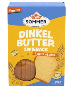 Dinkel Butter Zwieback leicht gesüßt (Sommer & Co.)