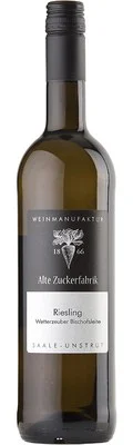 Wein Saale Unstrut Weißwein Riesling 2015 halbtrocken Weinmanufaktur Alte Zuckerfabrik Deutscher Qualitätswein Wetterzeuber Bischofsleite – Bild 2