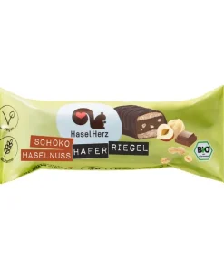 Veganer Schoko-Haselnuss Riegel (Haselherz)
