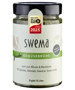 Frische Gemüsebrühe – mit 73% rohem Bio-Gemüse (SweMa)