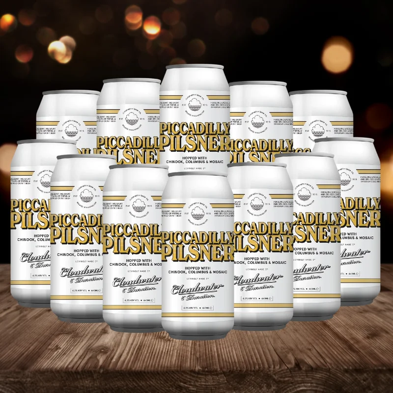 Cloudwater Piccadilly Pilsner British Craft Beer (12 Pack) – Bild 2