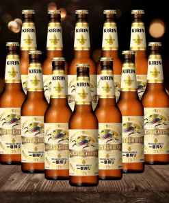 Kirin Ichiban Japanese Lager 330ml Bottles – 4.6% ABV (12 Pack)