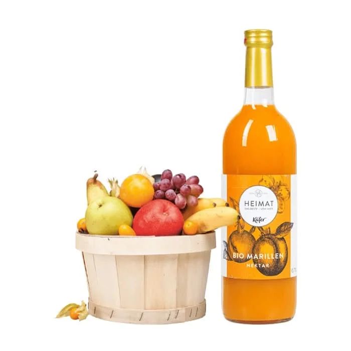 Obstkorb klein mit Bio Marille – Bild 2