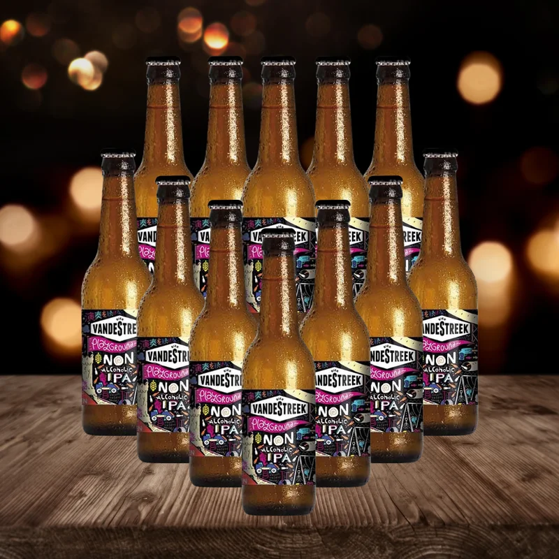 VandeStreek Playground Dutch Non-Alcoholic IPA 330ml Bottles – 0.5% ABV (12 Pack)