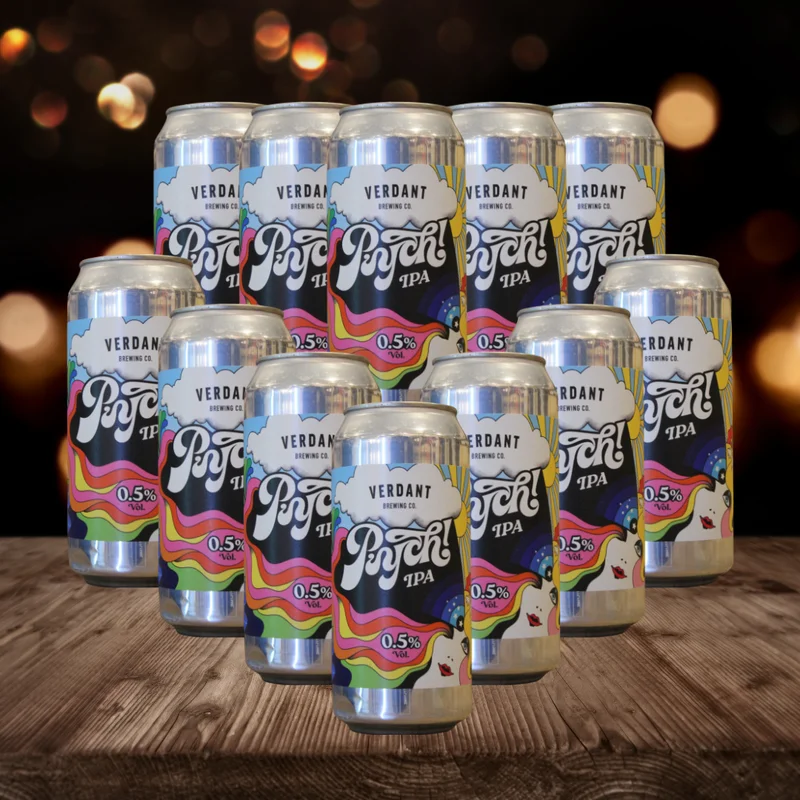 Vedant Psych British Low Alcohol IPA 440ml Cans – 0.5% ABV (12 Pack)