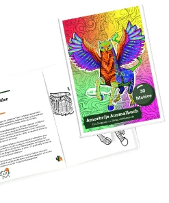 Ausmalbuch Amorbrijes / Alebrijes PDF Version Fabelwesen mexikanische Fantasy 30 Motiven