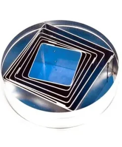 Blechausstecher Set, glatt, viereckig, 6 versch. Größen, 30-70mm, 30mm hoch, 6 tlg.