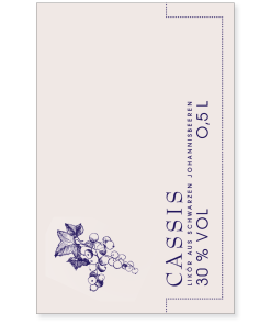 Casis – schwarzer Johannisbeerlikör 30 % vol