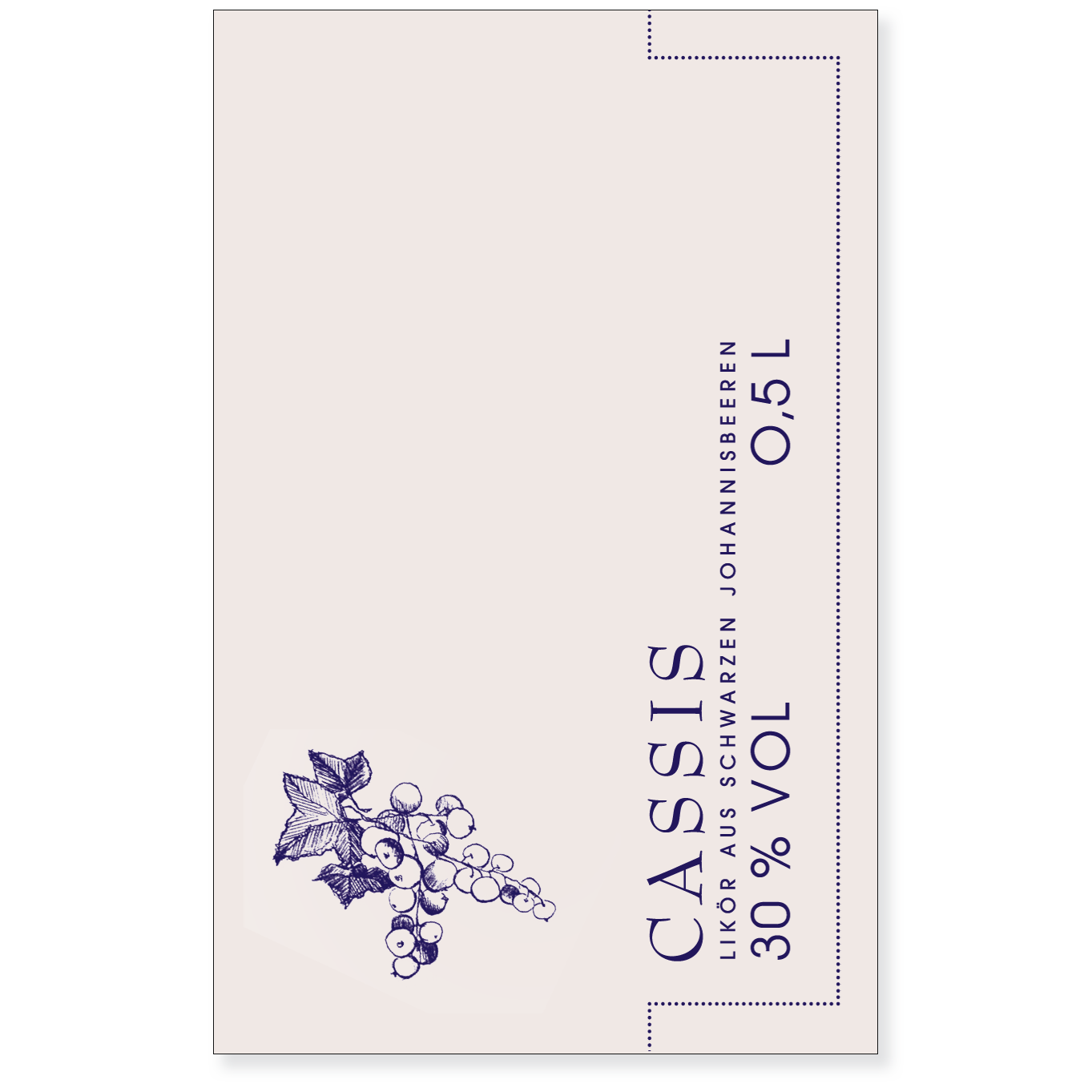 Casis – schwarzer Johannisbeerlikör 30 % vol – Bild 2