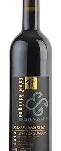 Wein Saale Unstrut Rotwein Spätburgunder 2013 trocken Weingut Frölich – Hake Deutscher Qualitätswein Breitengrad 51