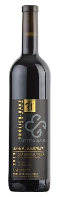 Wein Saale Unstrut Rotwein Spätburgunder 2013 trocken Weingut Frölich – Hake Deutscher Qualitätswein Breitengrad 51 – Bild 2