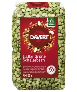Halbe grüne Schälerbsen (Davert)