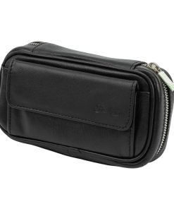 Passatore Pfeifentasche Leder schwarz