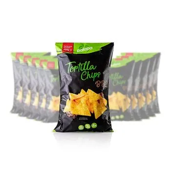 Tortilla Chips pikant – BBQ – Nachochips, Sierra Madre, 5,4 kg, 12 x 450g