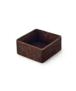 Dessert-Tartelettes – Filigrano, Quadrat, 3,3cm, H 1,8cm, Schokomürbeteig, 1,485 kg, 225 St