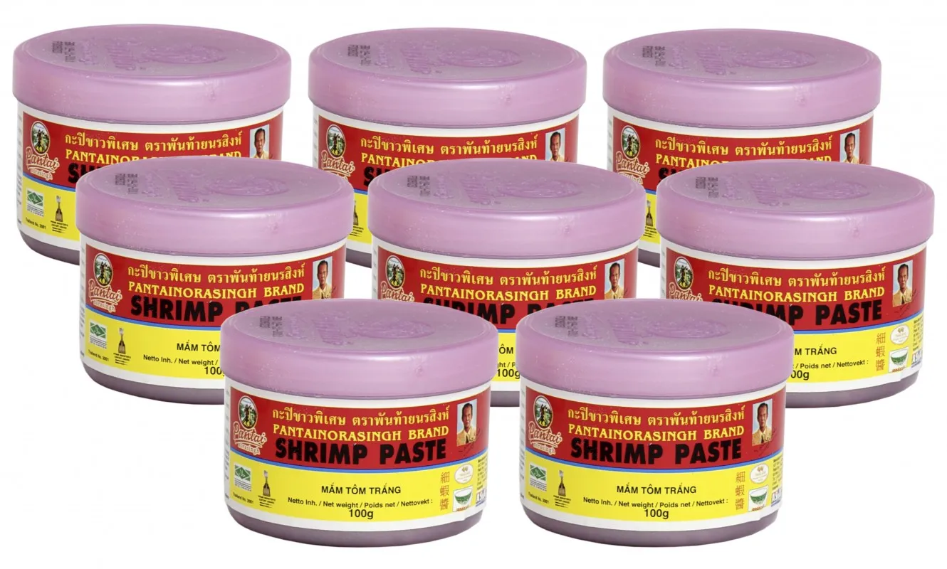 8er Pack PANTAI Garnelenpaste (8x 100g) | Garnele Paste | Shrimp Paste