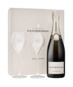 Louis Roederer Geschenkbox Brut Collection 244 75cl mit zwei Gläser