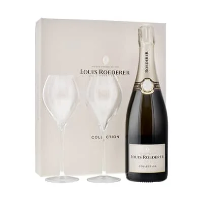 Louis Roederer Geschenkbox Brut Collection 244 75cl mit zwei Gläser – Bild 2