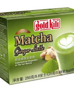 [ 10x 25g ] GOLD KILI Instant MATCHA Ginger Latte Getränk / Ingwer Latte