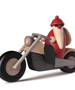 Weihnachtsmann auf Motorrad, klein