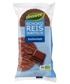 Reiswaffeln mit Vollmilchschokolade (Dennree)