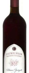 Wein Saale Unstrut Rotwein Blauer Zweigelt 2018 trocken Naumburger Wein- und Sektmanufaktur Deutscher Qualitätswein Barrique Großjenaer Blütengrund