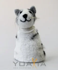 Eierwärmer Tiermotiv [ Katze mit Streifen ] für den fröhlichen Frühstückstisch