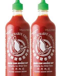 [ 2x 730ml ] FLYING GOOSE Sriracha scharfe Chilisauce HOT Chili Sauce