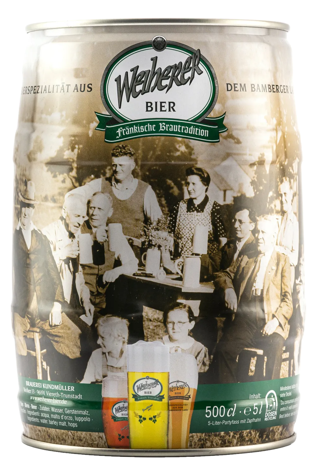 Weiherer Lager hell Fass