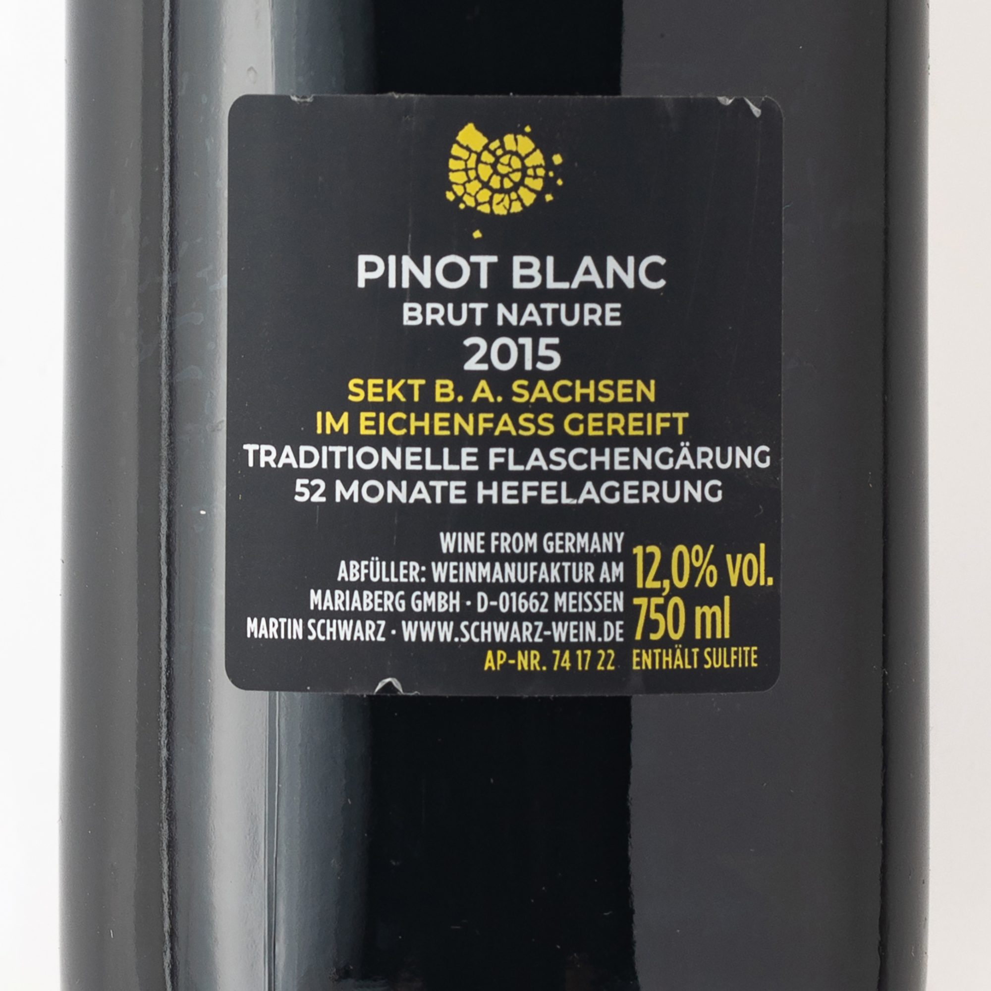 Reserve 52 – Pinot Blanc Brut Nature – Bild 3