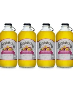 Bundaberg Passionfruit Sparkling Drink 37.5cl, 4er Pack