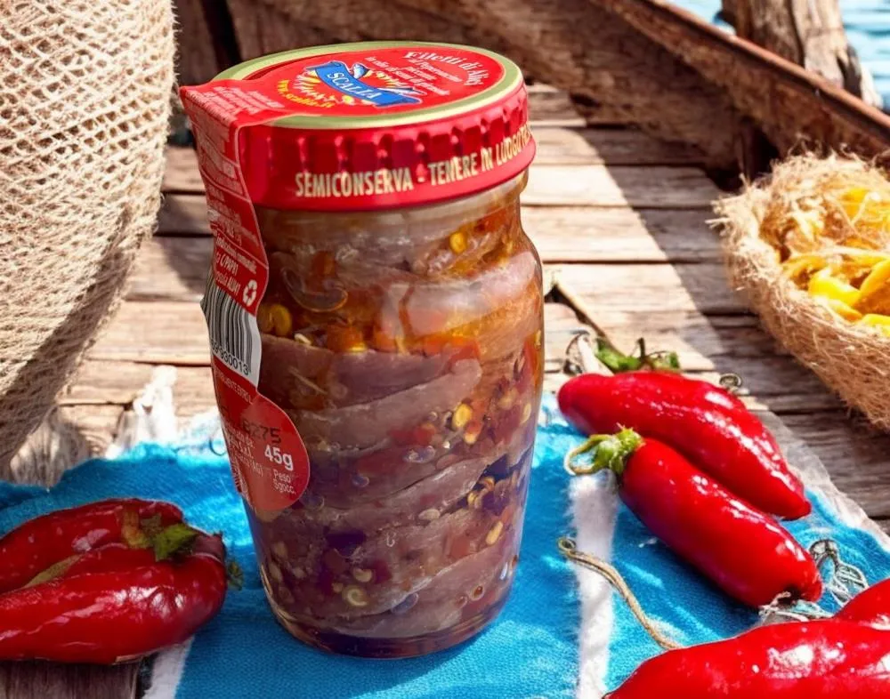 Sardellenfilets mit Chili in Öl 80g – Bild 2