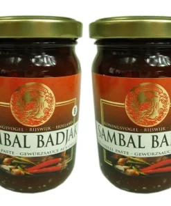 Doppelpack KONINGSVOGEL Sambal Badjak (2x 200g) | Würzige Sauce | Spicy Sauce