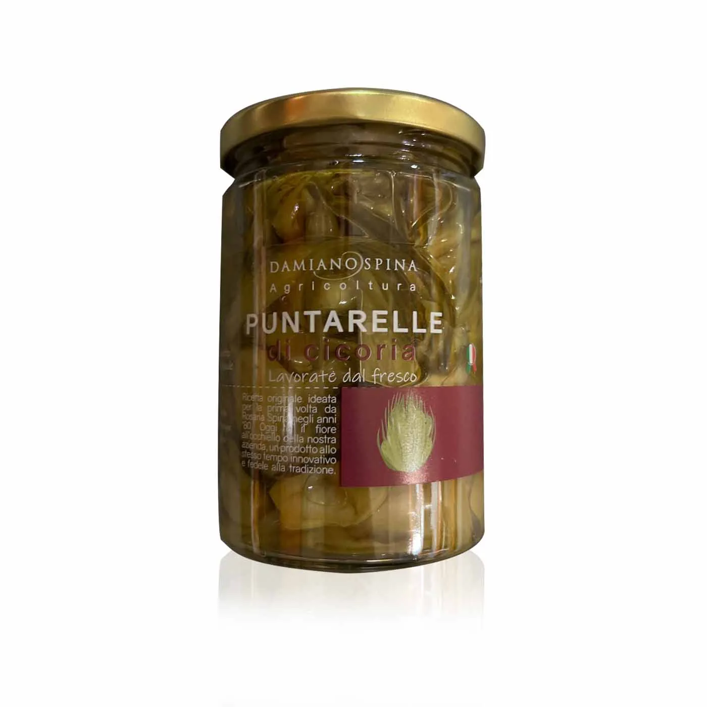 DAMIANO SPINA Puntarelle in olio- Vulkanspargel in Öl- 0,320kg – Bild 2