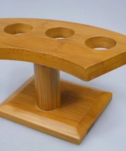 Ständer für 3 Temaki-Sushi Temaki-Ständer / Halter / Bambus lackiert 15.5xH8,5cm