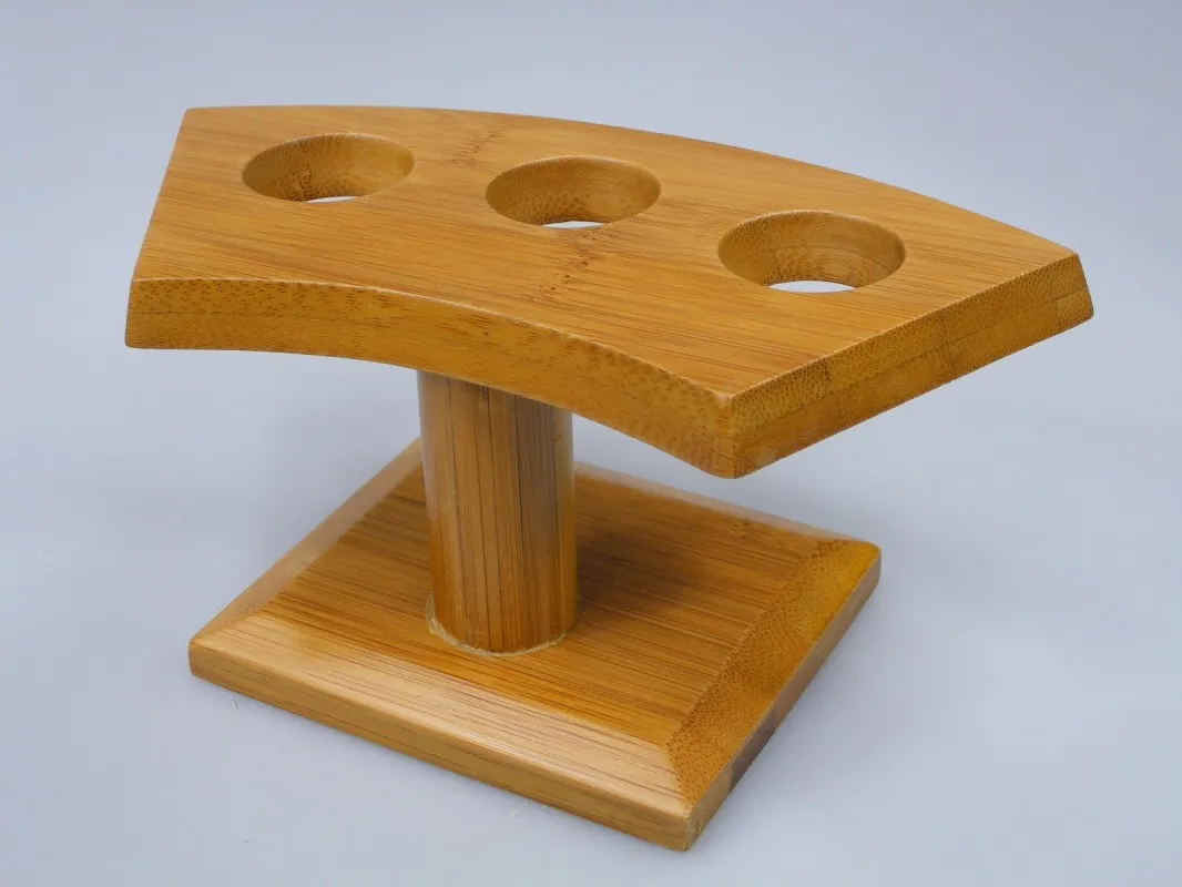 Ständer für 3 Temaki-Sushi Temaki-Ständer / Halter / Bambus lackiert 15.5xH8,5cm