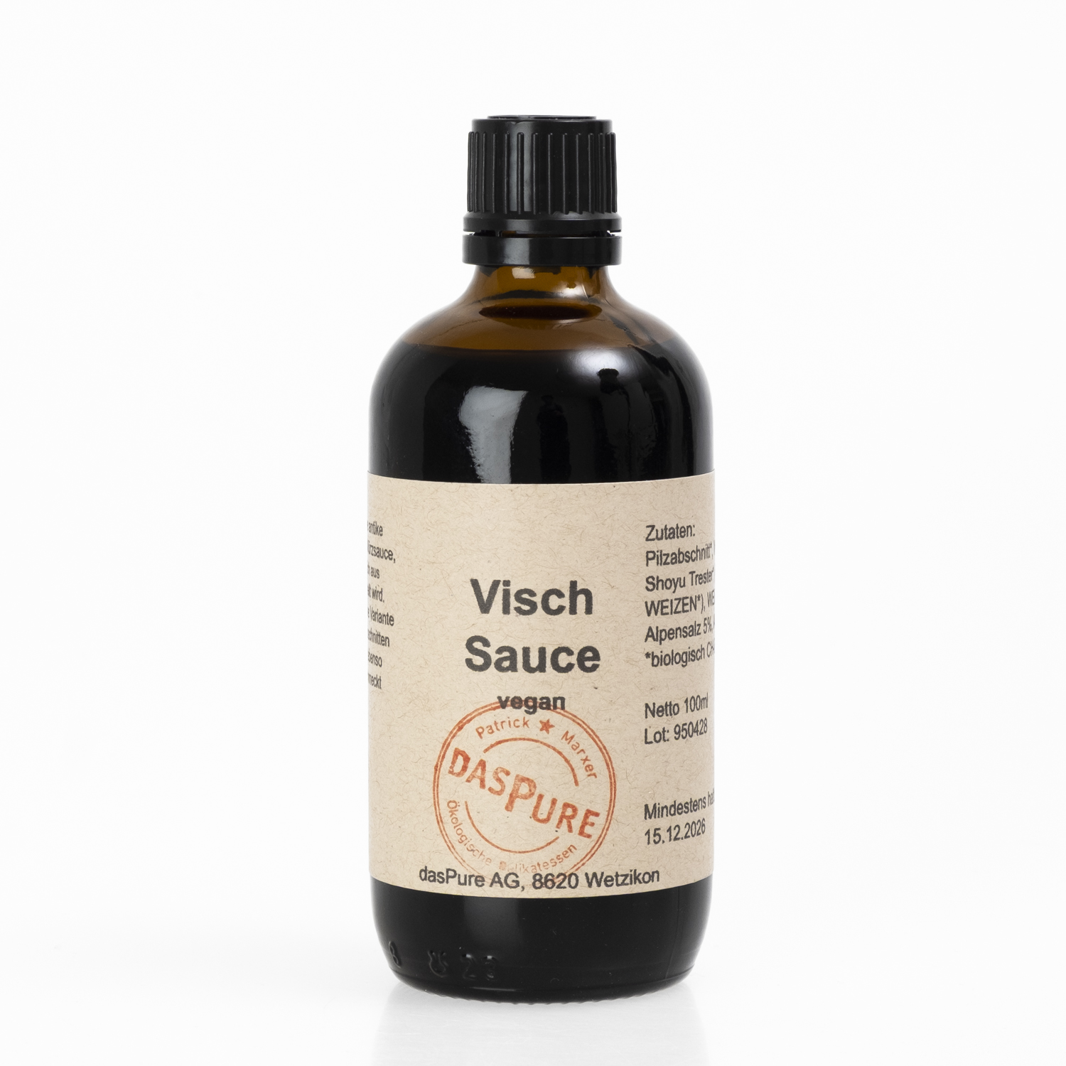 Visch Sauce Das Pure bio 100ml, Switzerland – Bild 2