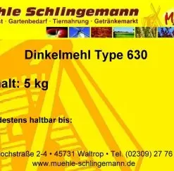 Dinkelmehl Type 630 – 5 kg