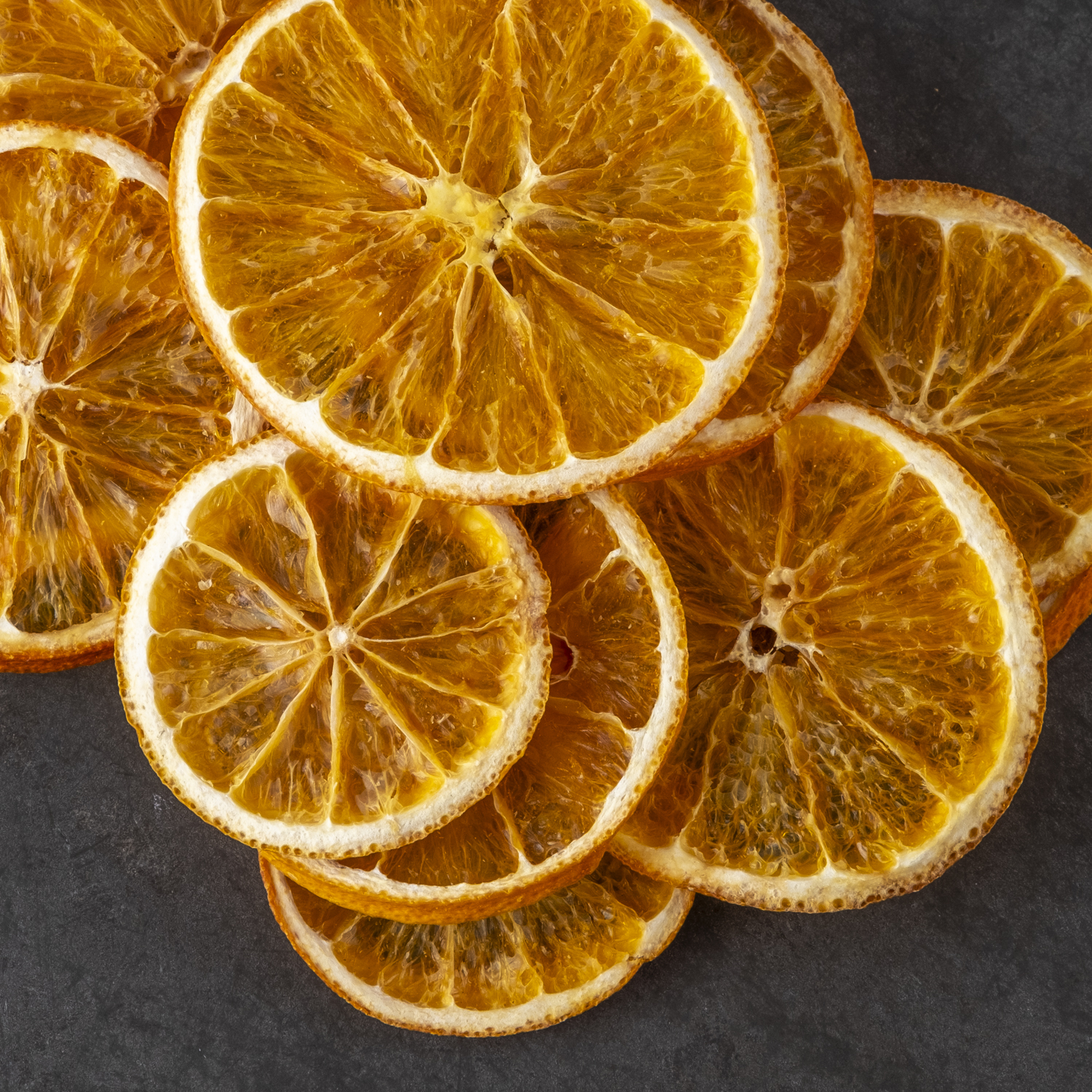 Orangen in Scheiben, getrocknet, natural – Bild 2