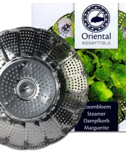 Edelstahl Dampfgareinsatz Dampfkorb, Ø 25cm Durchmesser, Dämpfeinsatz Dampfgarer Dampfgareinsatz Dünsteinsatz