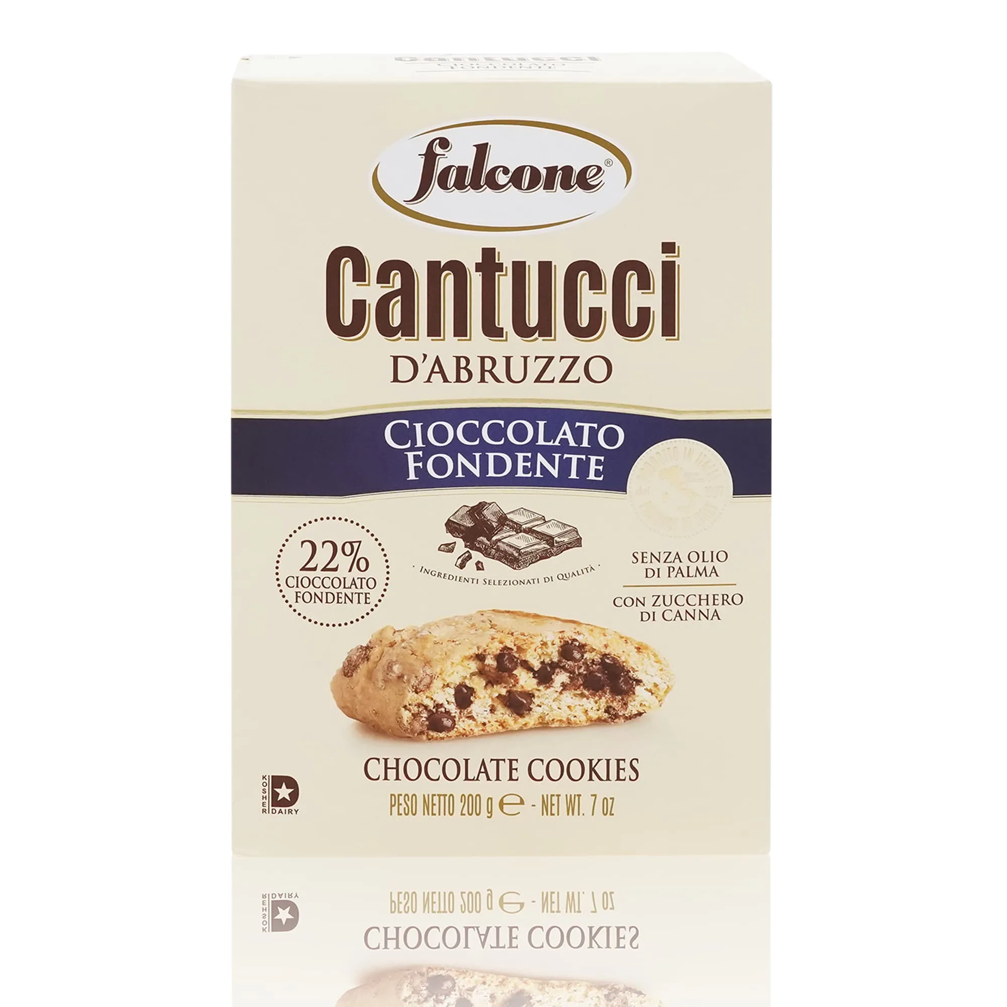 FALCONE Cantucci Cioccolato fondente – Cantucci Zartbitterschokolade – 0,200kg – Bild 2