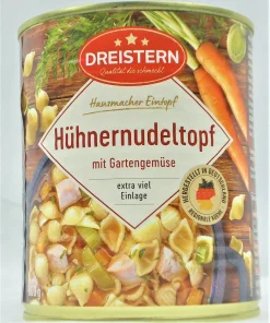 Hühnernudeltopf in der Dose