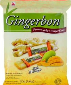 MHD 01.07.2025 – [ 125g ] AGEL Ingwer Bonbons mit Mango-Geschmack / Ginger Candy with Mango Flavor