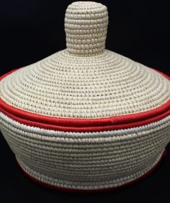 Mesob mit Deckel – Einfarbig