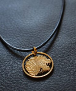 Kettenanhänger – 5 Äthiopische Centimes „Löwe“