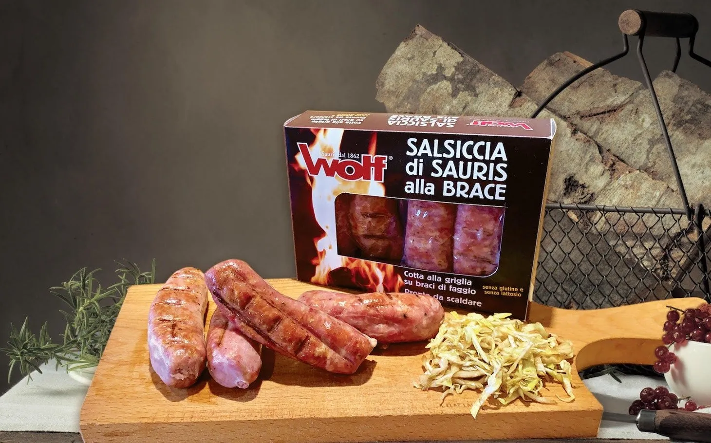 4X fertig gegrillte Berg Salsiccia di Sauris alla Brace – Bild 2