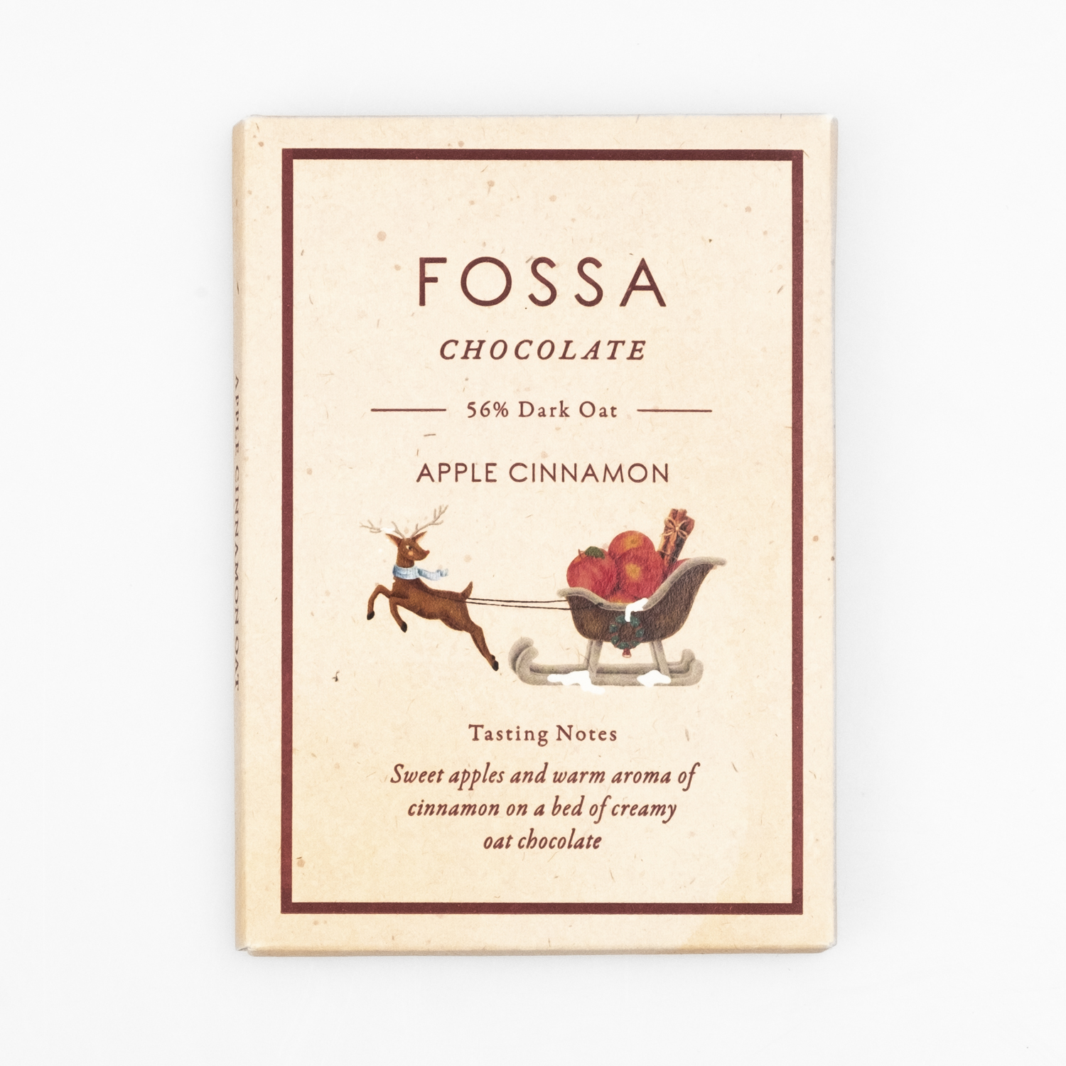 Fossa Apple Cinnamon, Oat Chocolate 56%, 50g – Bild 2