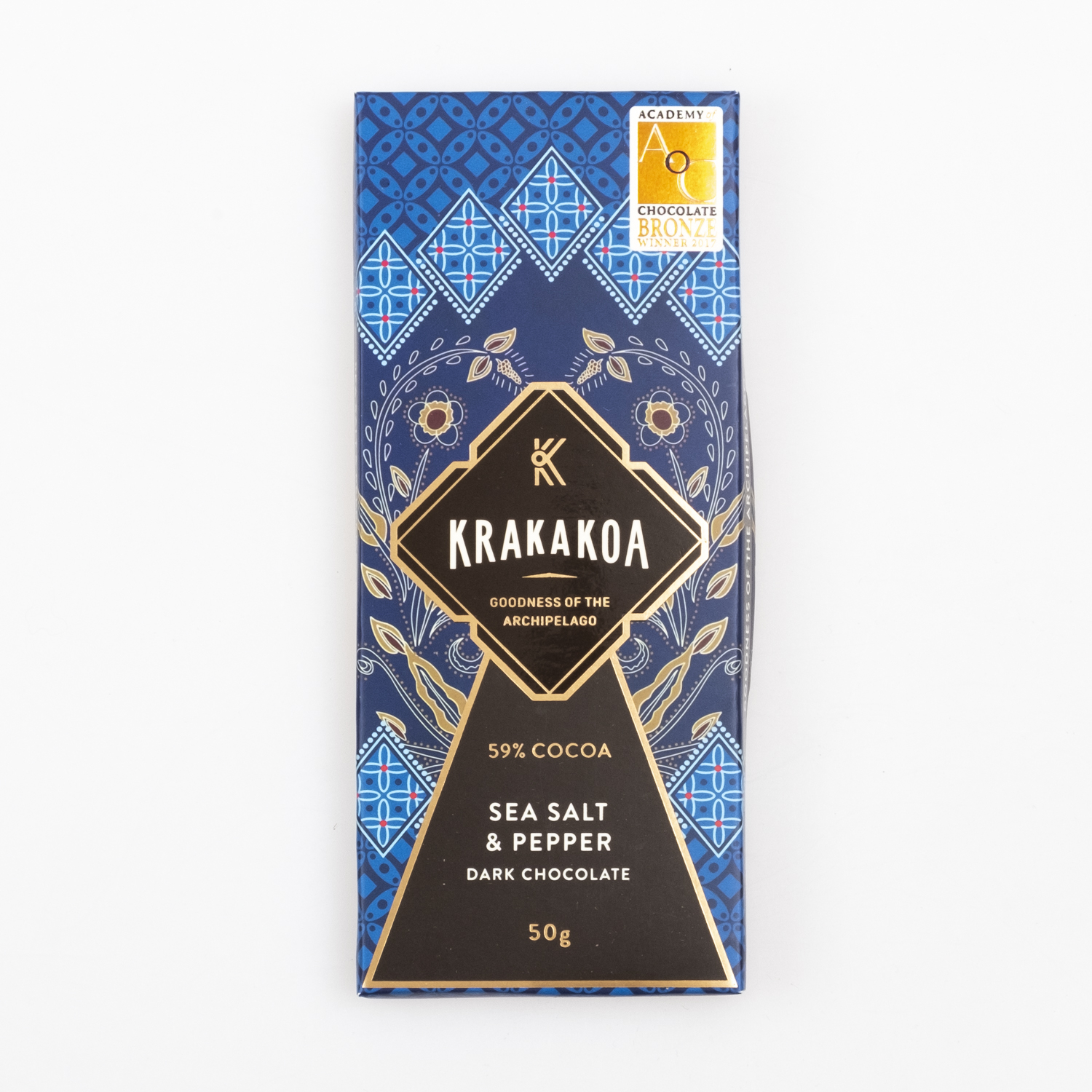 Krakakoa sea salt/black pepper 59%, 50g