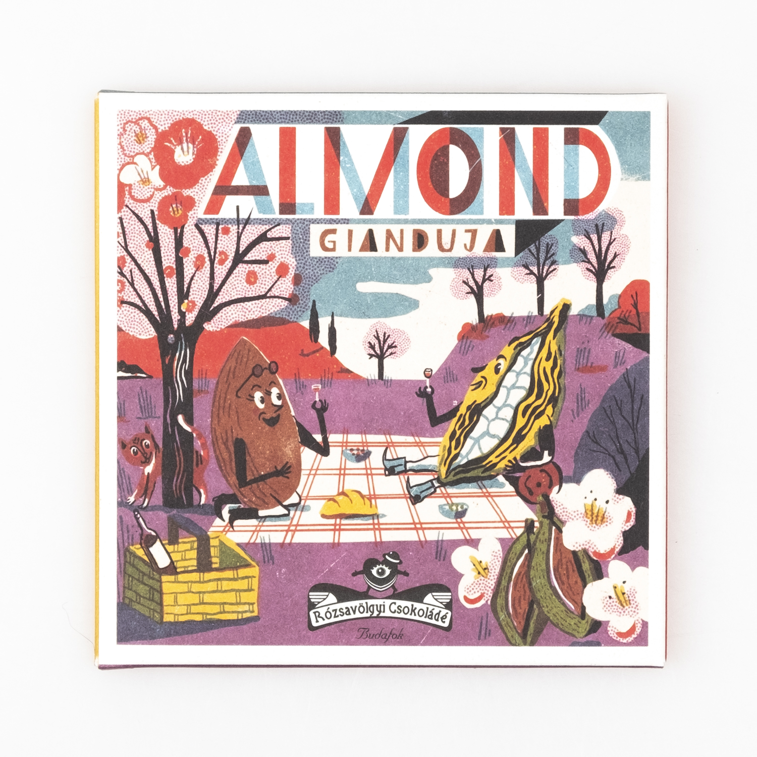 Rózsavölgyi chocolate almond gianduja 73%, 60g