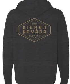 Shield Zip Hoodie Charcoal